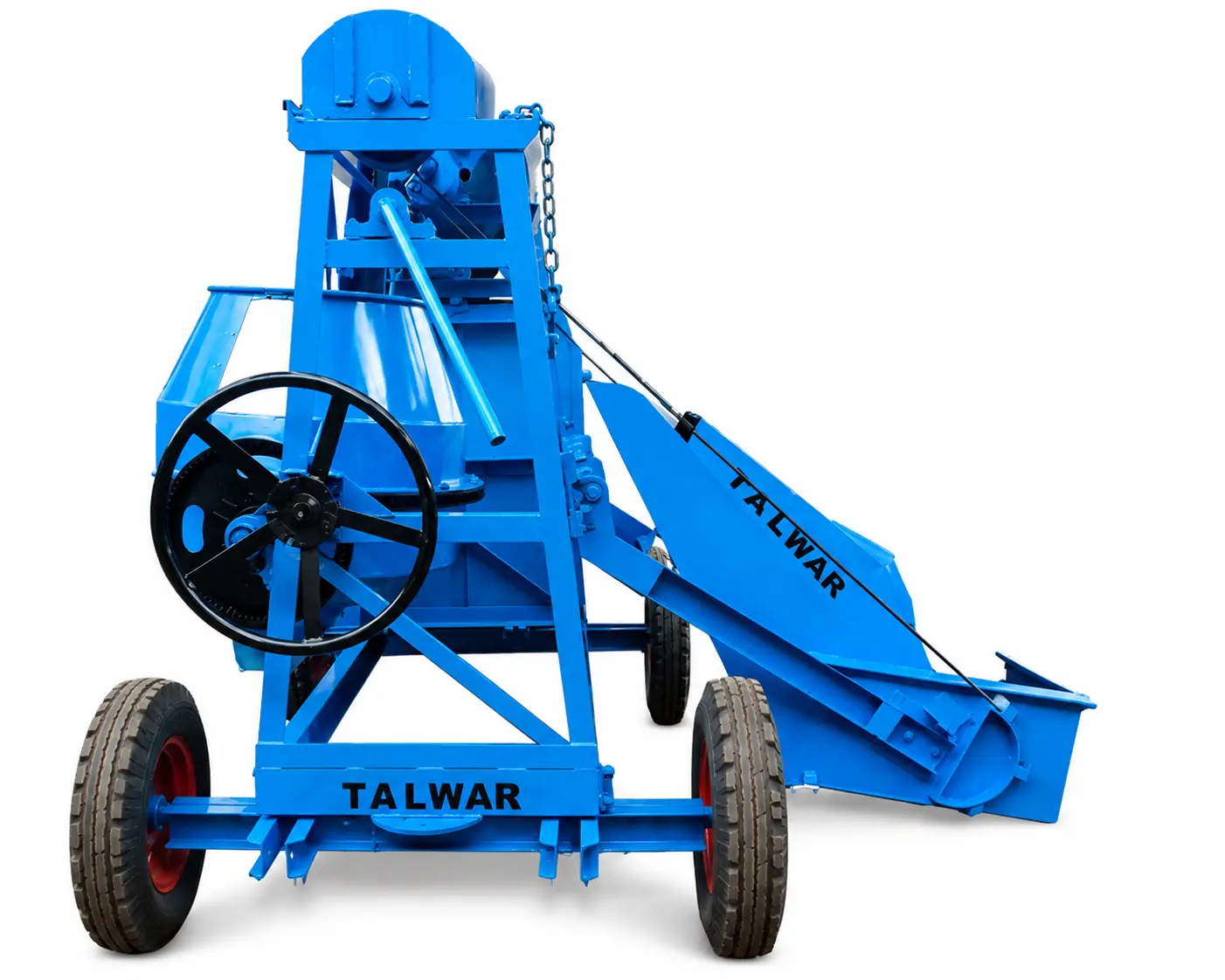 Concrete Mixer With Mech Hopper